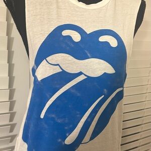 Blue Graphic Women's Tank Top